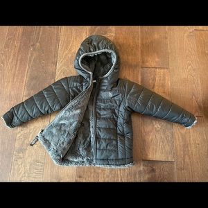 12-18 Month black/grey reversible NorthFace Jacket